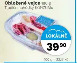 Konzum Obložené vejce nabídka