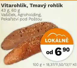 Konzum Vitarohlík, Tmavý rohlík nabídka