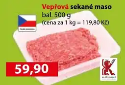 Konzum Vepřová sekané maso nabídka