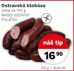 Konzum Ostravská klobása nabídka
