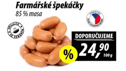 ZEMAN Farmářské špekáčky nabídka