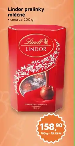 Můjobchod Lindor pralinky mléčné nabídka