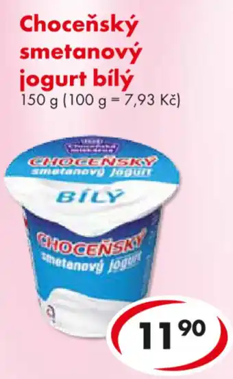 CBA Choceňský smetanový jogurt bílý nabídka