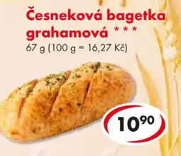 CBA Česneková bagetka grahamová nabídka