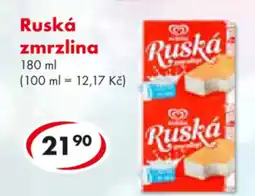 CBA Ruská zmrzlina nabídka
