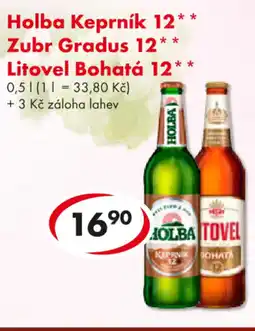 CBA Holba Keprník 12* Zubr Gradus 12* Litovel Bohatá 12* nabídka