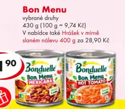 CBA Bon Menu nabídka