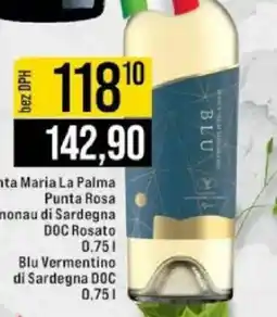 Jip Cantina Santa Maria La Palma Punta Rosa Cannonau di Sardegna DOC Rosato nabídka