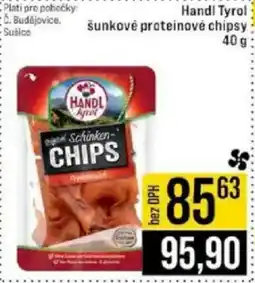 Jip Handi Tyrol šunkové proteinové chipsy nabídka