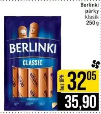 Jip Berlinki párky nabídka