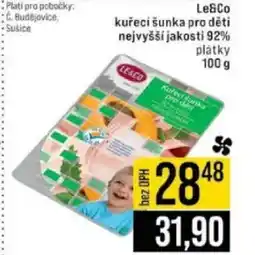 Jip Le&Co kuřecí šunka pro děti nejvyšší jakosti 92% nabídka