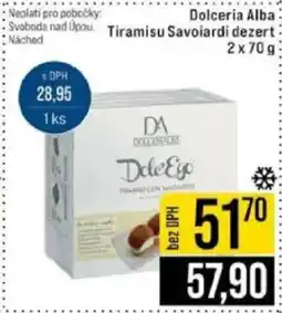 Jip Dolceria Alba Tiramisu Savoiardi dezert nabídka