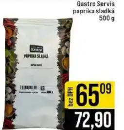 Jip Gastro Servis paprika sladká nabídka