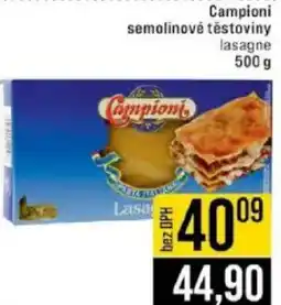 Jip Campioni semolinové těstoviny nabídka