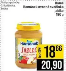 Jip Hamé Hamánek ovocná svačinka nabídka