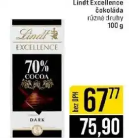 Jip Lindt Excellence čokoláda nabídka
