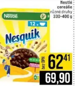 Jip Nestlé cereálie nabídka