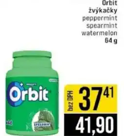 Jip Orbit žvýkačky peppermint nabídka