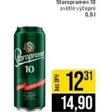 Jip Staropramen 10 světlé výčepní nabídka