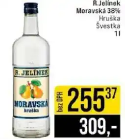 Jip R.Jelínek Moravská 38% Hruška Švestka nabídka