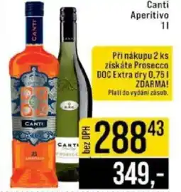 Jip Canti Aperitivo nabídka