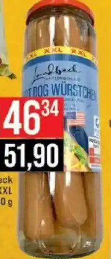 Jip Landbeck hot dog párky XXL nabídka