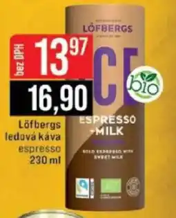 Jip Löfbergs ledová káva espresso nabídka
