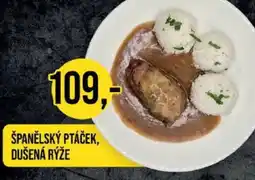 Jip Španělský ptáček, dušená rýže nabídka