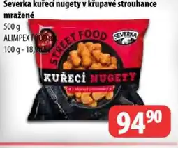 Partner Maloobchodní síť Severka kuřecí nugety v křupavé strouhance mražené nabídka