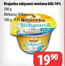 Partner Maloobchodní síť Krajanka zakysaná smetana bílá 16% nabídka