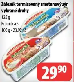 Partner Maloobchodní síť Zálesák termizovaný smetanový sýr nabídka