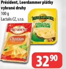 Partner Maloobchodní síť Président, Leerdammer plátky nabídka