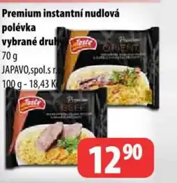 Partner Maloobchodní síť Premium instantní nudlová polévka nabídka
