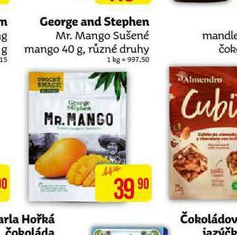 Teta Geroge and stephen sušené mango nabídka