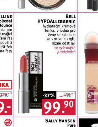 Rossmann Bell hypoallergenic rtěnka nabídka