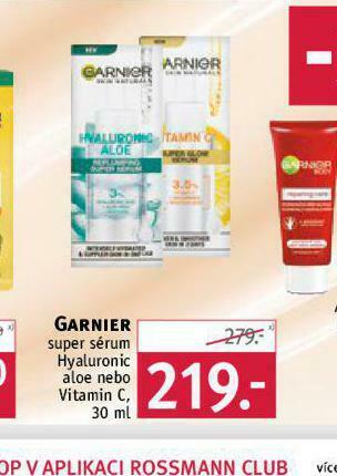 Rossmann Garnier super sérum nabídka