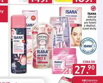 Rossmann Isana dámské produkty na holení nabídka