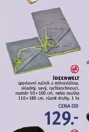 Sportovní ručník z mikrovlákna