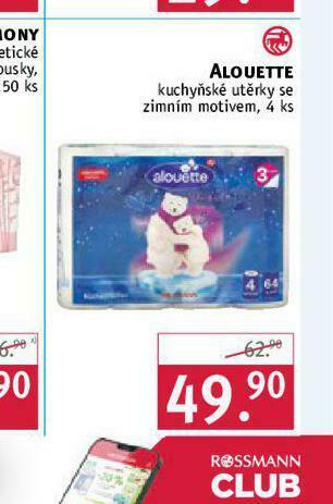 Rossmann Alouette kuchyňské utěrky nabídka