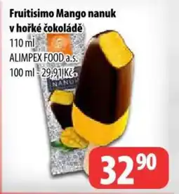 Partner Maloobchodní síť Fruitisimo Mango nanuk v hořké čokoládě nabídka