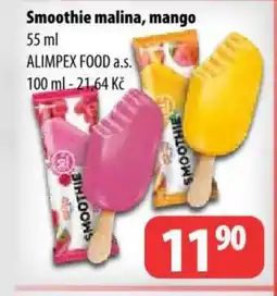 Partner Maloobchodní síť Smoothie malina, mango nabídka