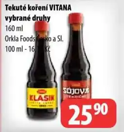 Partner Maloobchodní síť Tekuté koření VITANA nabídka