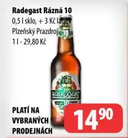Partner Maloobchodní síť Radegast Rázná 10 nabídka