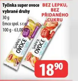 Partner Maloobchodní síť Tyčinka super ovoce nabídka