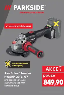 Kaufland Aku úhlová bruska PWSAP 20-Li G7 nabídka