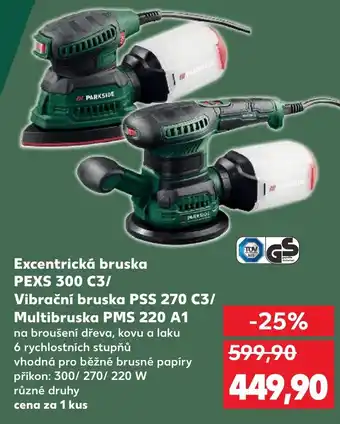 Excentrická bruska PEXS 300 C3/ Vibrační bruska PSS 270 C3/ Multibruska PMS 220 A1