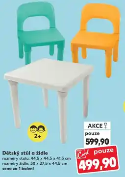 Kaufland Dětský stůl a židle nabídka