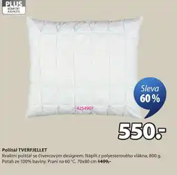 JYSK Polštář TVERFJELLET nabídka