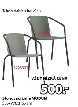 JYSK Stohovací židle MODUM nabídka