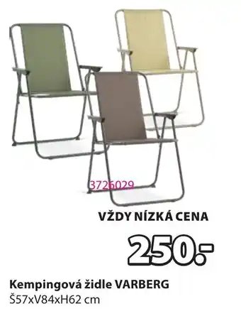 Kempingová židle VARBERG